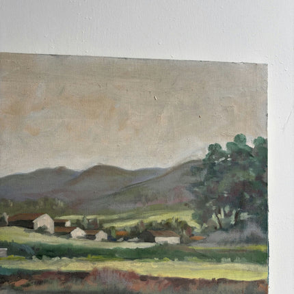 Expressive Landscape Oil Painting "Stone Bridge" Handcrafted Art Holland Art Shop