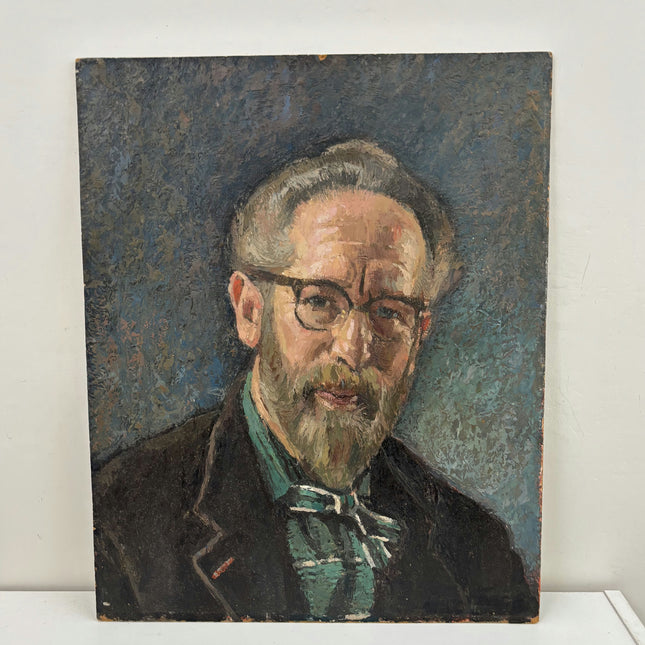 Classic Portrait Oil Painting "Brown Canvas" Vintage Artwork Holland Art Shop