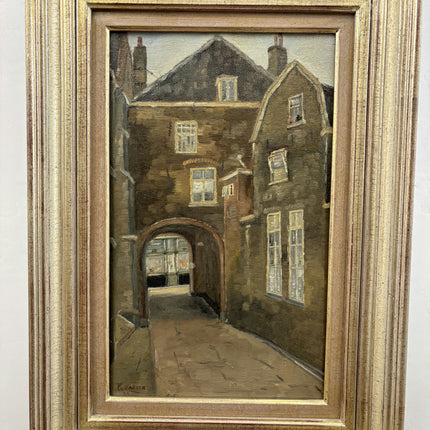 Original Cityscape Oil Painting "Arched Gateway" Expressive Art Holland Art Shop