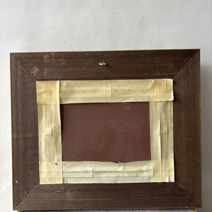 Detailed Landscape Oil Painting "Gilded Frame" Authentic Small Artwork Holland Art Shop