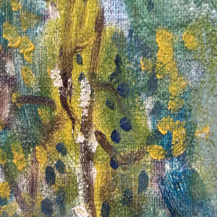 Original Landscape Oil Painting "Woman Walking" Expressive Small Art Holland Art Shop
