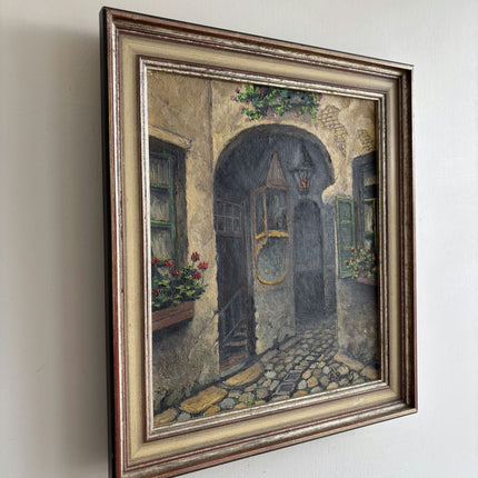 Original Cityscape Oil Painting "Arched Doorway" Timeless Art Holland Art Shop