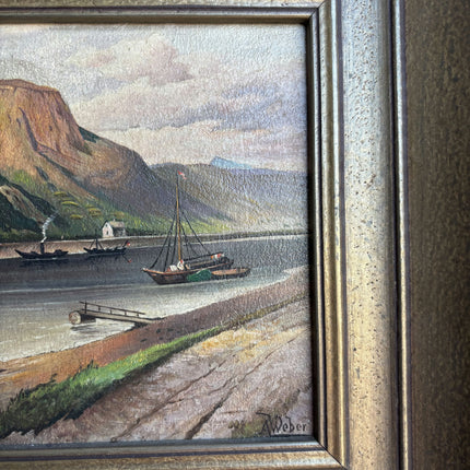 Elegant Seascape Oil Painting "Framed Painting" Timeless Small Art Holland Art Shop