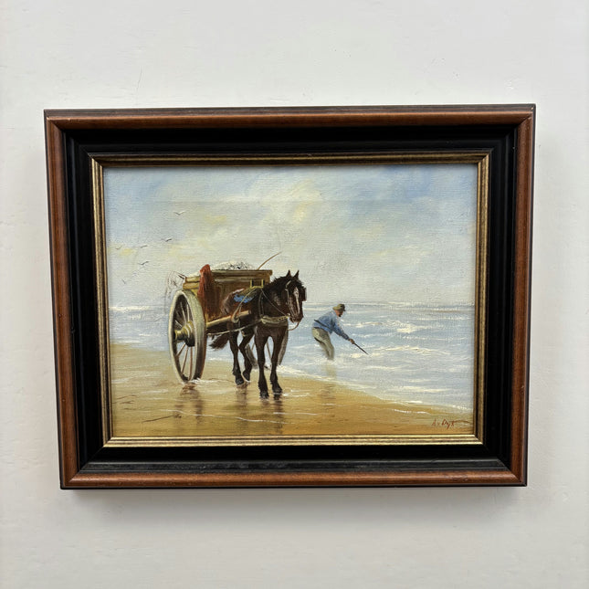 Handcrafted Animals Oil Painting "Framed Canvas" Original Art Holland Art Shop