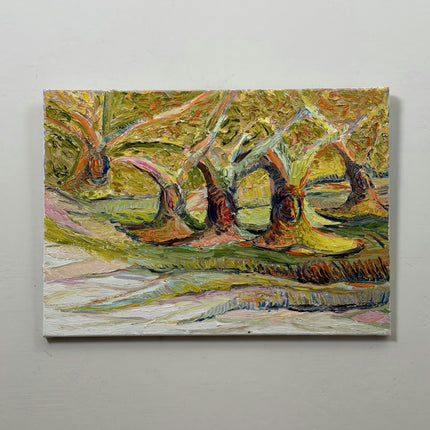 Rustic Landscape Oil Painting "Twisted Trees" Elegant Artwork Holland Art Shop