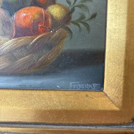 Traditional Oil Painting Still Life "Fruit Basket" Remarkable Small Art Holland Art Shop