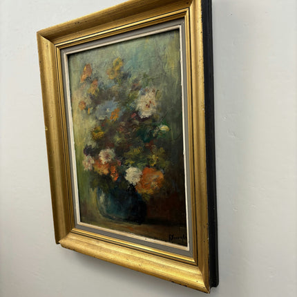 Authentic Floral Still Life Oil Painting "Flower Vase" Rustic Art Holland Art Shop