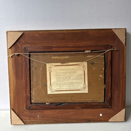 Coenraad Matthias Garms Elegant Landscape Oil Painting "Wooden Frame" Dutch Art Holland Art Shop