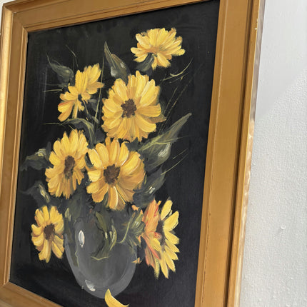Rustic Flowery Still Life Oil Painting "Yellow Flowers" Classic Art Holland Art Shop
