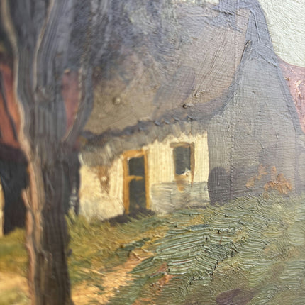 Timeless Farm Oil Painting "Gilded Frame" Rustic Artwork Holland Art Shop