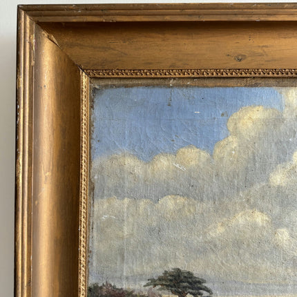 Elegant Landscape Oil Painting "Solitary Tree" Refined Large Artwork Holland Art Shop
