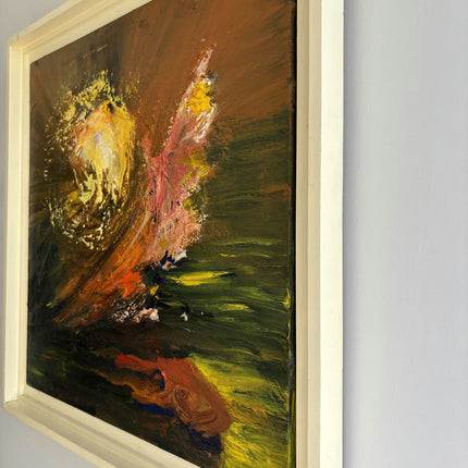 Handcrafted Scenery Oil Painting "Exploding Sun" Traditional Artwork Holland Art Shop