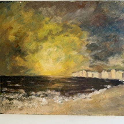 Rustic Landscape Oil Painting "Setting Sun" Authentic Art Holland Art Shop