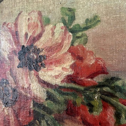 Remarkable Oil Painting Flowery Still Life "Flower Arrangement" Belgique Art Holland Art Shop