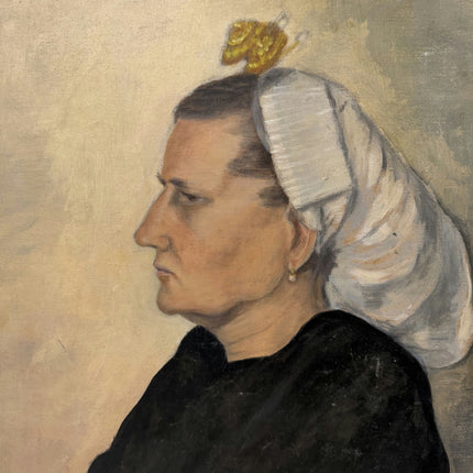 Classic Portrait Oil Painting "Profile Woman" Detailed Artwork Holland Art Shop
