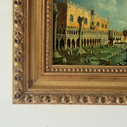 Striking Oil Painting "Grand Canal" Marvelous Small Artwork Holland Art Shop