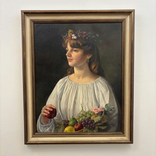 Classic Portrait Oil Painting "Lemon Peel" Authentic Large Art Holland Art Shop