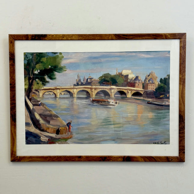 Timeless Cityscape Oil Painting "Arched Bridge" Elegant Artwork Holland Art Shop