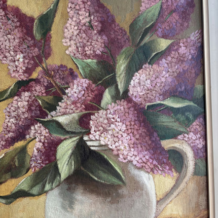Detailed Floral Still Life Oil Painting "Lilac Vase" Timeless Artwork Holland Art Shop