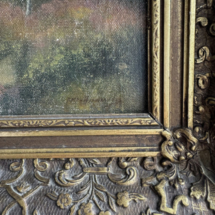 Detailed Landscape Oil Painting "Gilded Frame" Classic Art Holland Art Shop