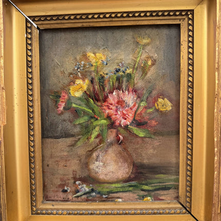 Authentic Still Life Oil Painting "Flower Vase" Timeless Small Art Holland Art Shop