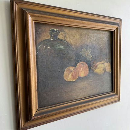 Classic Still Life Oil Painting "Fruit Jug" Detailed Artwork Holland Art Shop