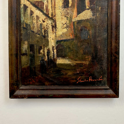 Timeless Cityscape Oil Painting "Framed Painting" Detailed Belgique Art Holland Art Shop