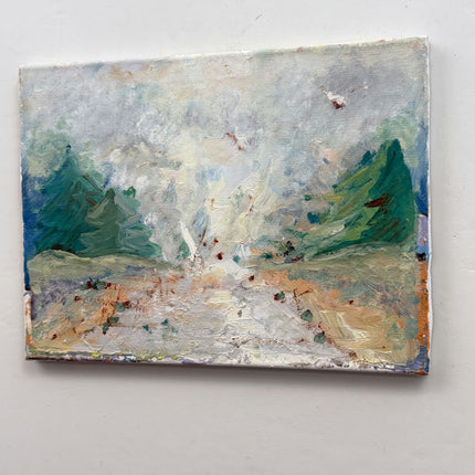 Original Landscape Oil Painting "Textured Surface" Traditional Small Artwork Holland Art Shop