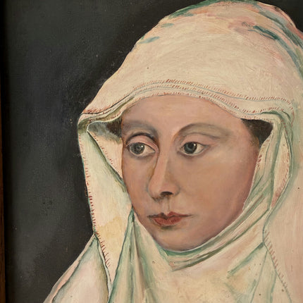 Handcrafted Portrait Oil Painting "Veiled Woman" Classic Art Holland Art Shop
