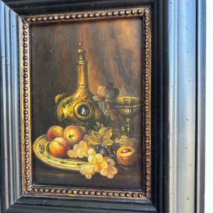 Handcrafted Still Life Oil Painting "Fruit Plate" Classic Small Artwork Holland Art Shop