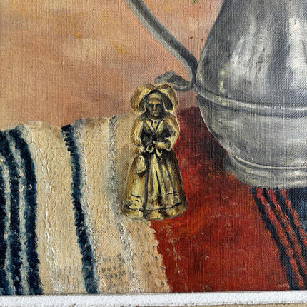 Handcrafted Floral Still Life Oil Painting "Rose Bouquet" Rustic Art Holland Art Shop
