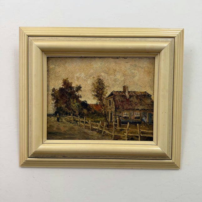 Authentic Landscape Oil Painting "Thatched Cottage" Classic Artwork Holland Art Shop