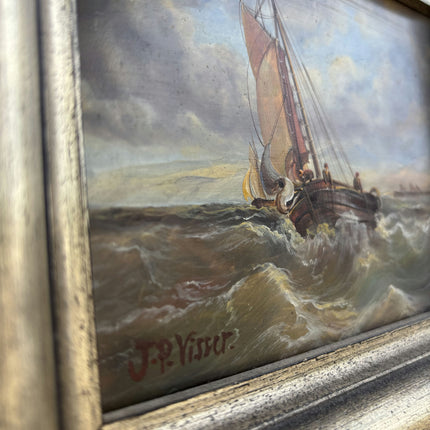 Timeless Seascape Oil Painting "Framed Painting" Elegant Small Art Holland Art Shop