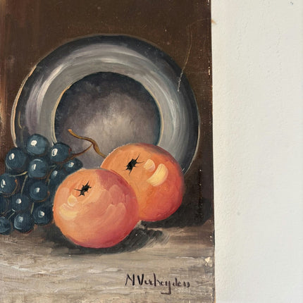 Vintage Still Life Oil Painting "Two Oranges" Timeless Small Art Holland Art Shop