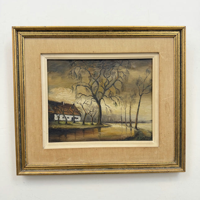 Timeless Landscape Oil Painting "Waving Willow" Vintage Art Holland Art Shop