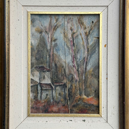 Authentic Landscape Oil Painting "Gilded Frame" Elegant Small Art Holland Art Shop