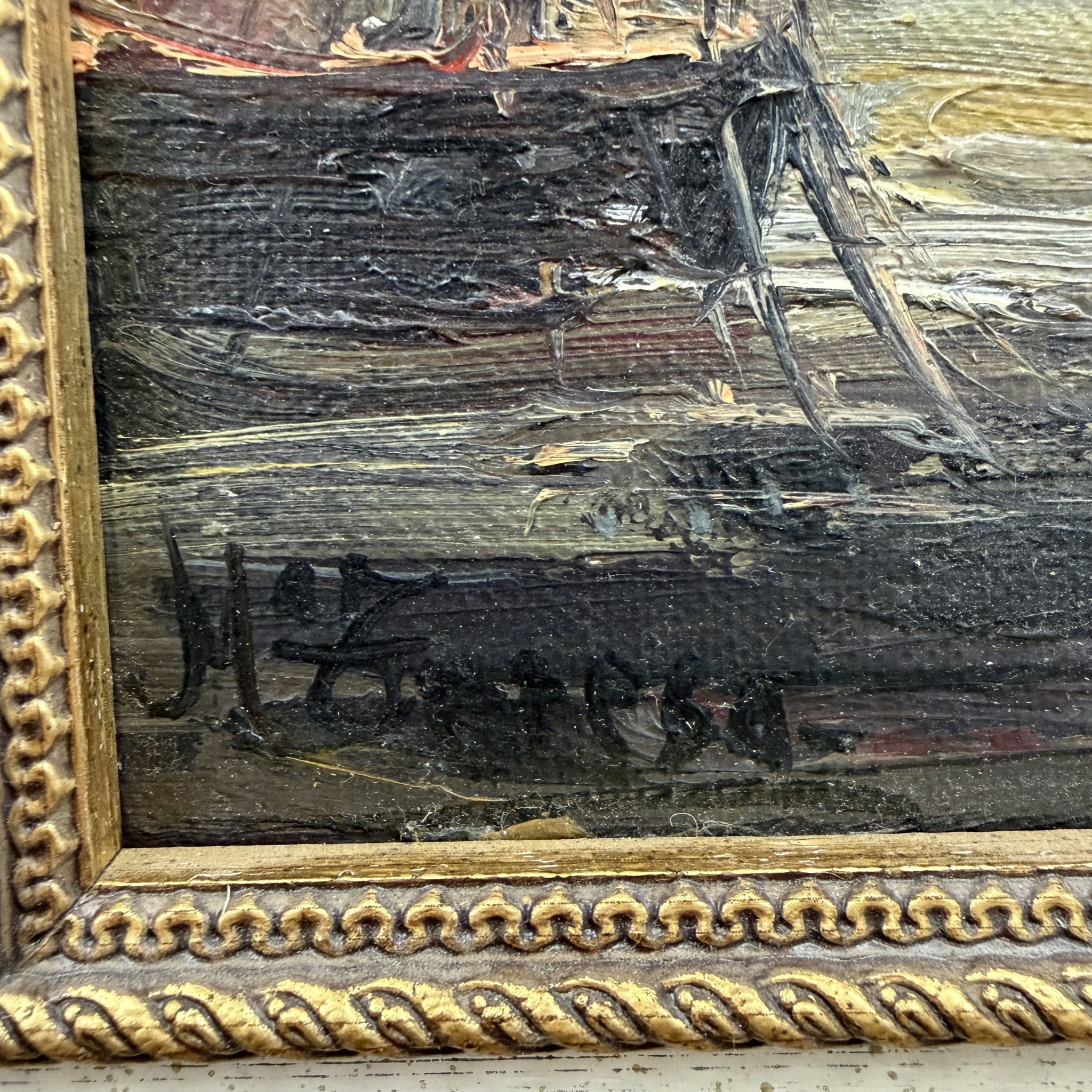 Expressive Seascape Oil Painting 