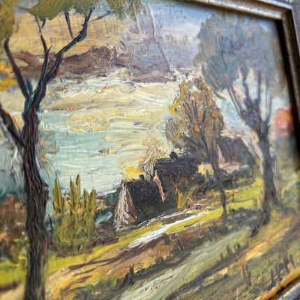 Expressive Landscape Oil Painting "Framed Painting" Elegant Small Artwork Holland Art Shop