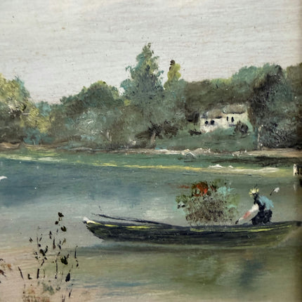 Traditional Landscape Oil Painting "Ornate Frame" Expressive Small Art Holland Art Shop