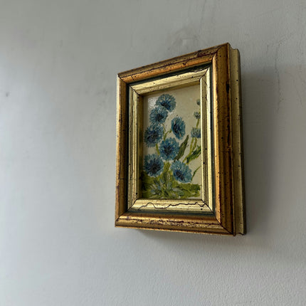 Detailed Floral Still Life Oil Painting "Small Frame" Rustic Small Art Holland Art Shop