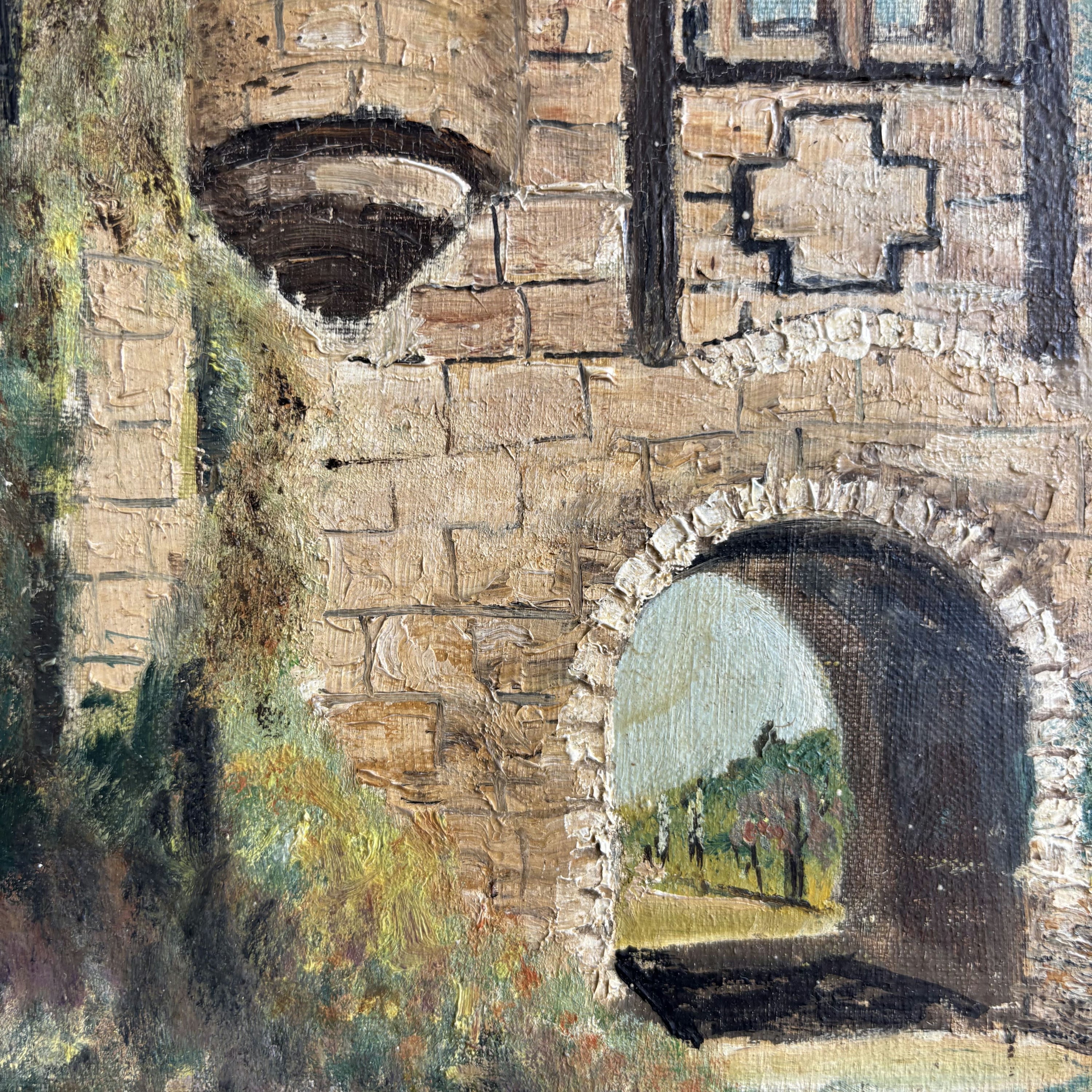 Authentic Cityscape Oil Painting 