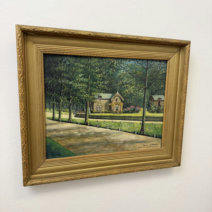 Classic Landscape Oil Painting "Country House" Original Art Holland Art Shop