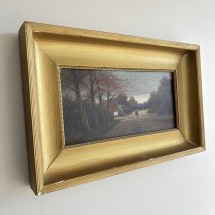 Timeless Landscape Oil Painting "Gilded Frame" Refined Small Art Holland Art Shop