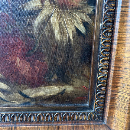 Detailed Floral Still Life Oil Painting "Sunflowers Frame" Authentic Large Art Holland Art Shop
