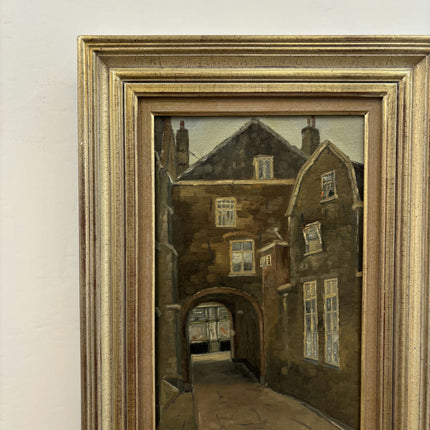 Original Cityscape Oil Painting "Arched Gateway" Expressive Art Holland Art Shop