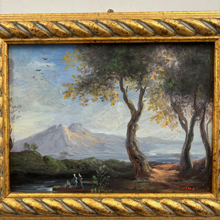 Authentic Landscape Oil Painting "Gilded Frame" Classic Spanish Art Holland Art Shop
