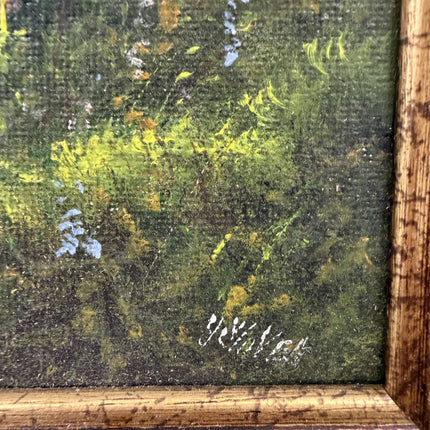 Timeless Cityscape Oil Painting "Yellow Mansion" Classic Small Artwork Holland Art Shop