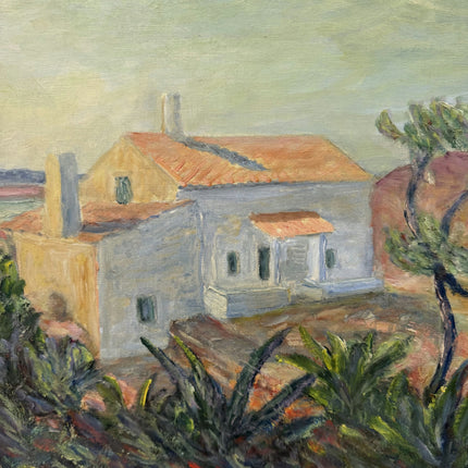 Original Landscape Oil Painting "Seaside House" Classic Artwork Holland Art Shop