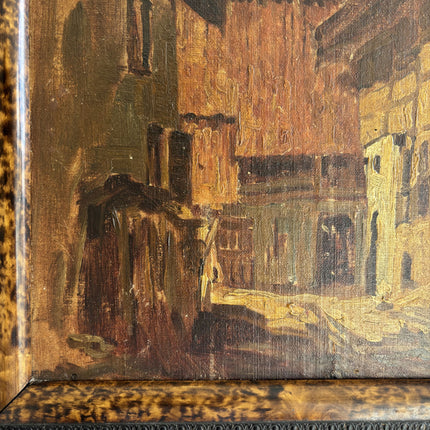 Detailed Cityscape Oil Painting "Framed Painting" Elegant Small Artwork Holland Art Shop