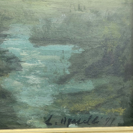 Expressive Landscape Oil Painting "Gilded Frame" Rustic Small Art Holland Art Shop